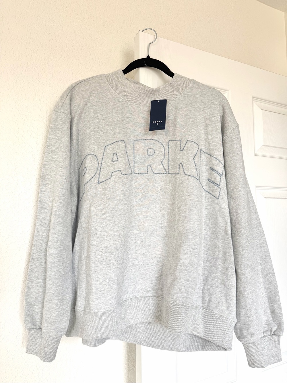 Parke x Target Grey Logo Crewneck Sweatshirt